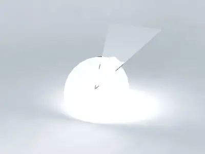 Circle perpendicular to line Free 3D model