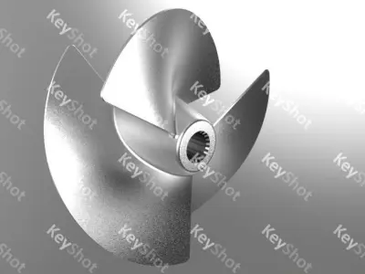 Jet ski propeller 3D print model