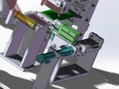 Hot pressing plastic sealing machine 3D model