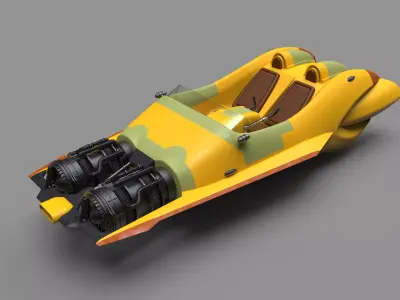 Star Wars Anakin speeder 3D print model