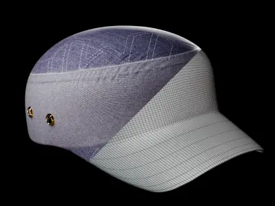 Military Cap 3D model