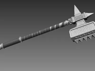Zbrush Axe 2 3D model