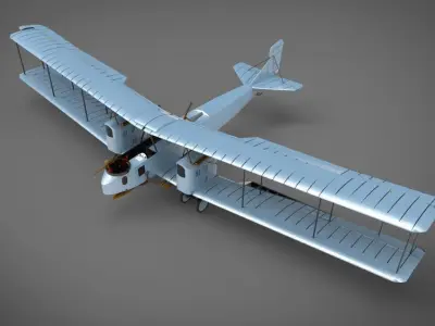 Gotha G IV 3D model