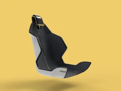 Very basic Concept car seat - Fu-tech 3D model
