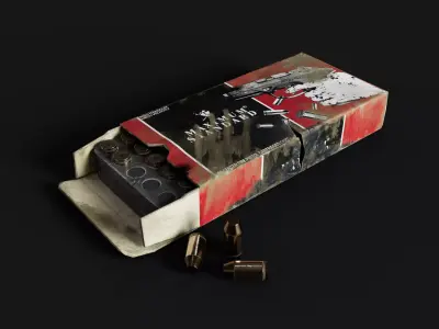 Handgun ammo - Resident evil 2 remake Free low-poly 3D model