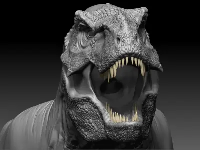 Dinosaur T Rex -Tyrannosaurus Rex Sue Sculpt Project 3D model