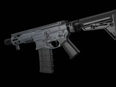 Quentin Defense ARQ - 15 Low-poly 3D model