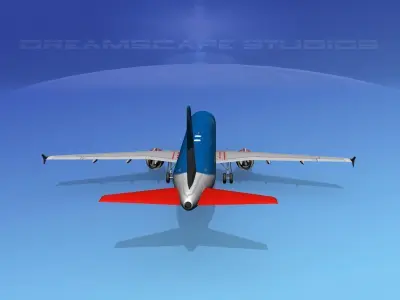 Airbus A321 British Midland 3D model