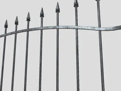 CC0 - Iron Fence Free low-poly 3D model