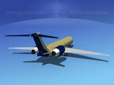 McDonnell Douglas MD-87 Corporate 4 3D model