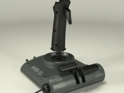 Saitek AV8R joystick 3D model