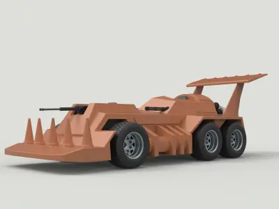 Eliminator vehicle from Thunder Road 3D model