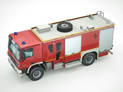 Mercedes Actros Firetruck 3D model