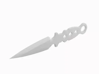 Throwing Knife 02 Low-poly 3D model