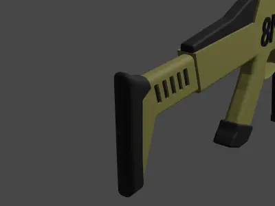 XM8 gun Free low-poly 3D model