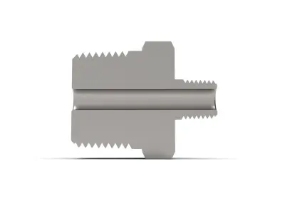 Hex reducing pipe nipple NPT male threaded collection 3D model