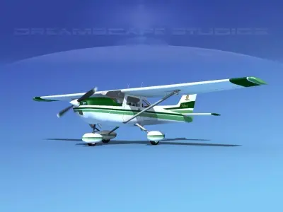 Cessna 172 Skyhawk 1976 V06 3D model