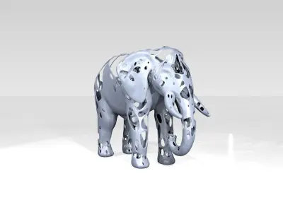 Elephant Dust Voronoi 3D model