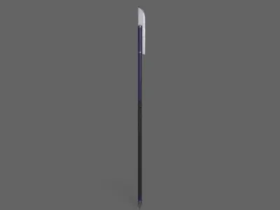 PBR Polearm V3a Low-poly 3D model