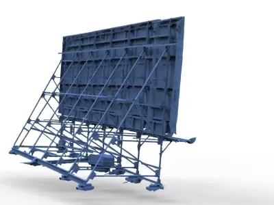 Sign billboard 3D model