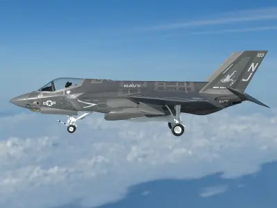 Powerful F35CF 3D model