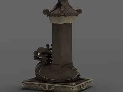 Tombstone tomb cemetery stone inscription 3D model