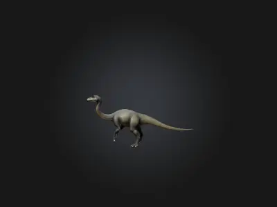 Realistic Diplodocus Model Low-poly 3D model