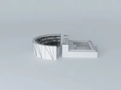 Roman theatre. Merida Free 3D model