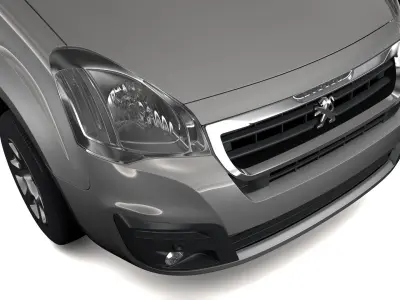 Peugeot Partner Van L1 2slidedoors 2017 3D model