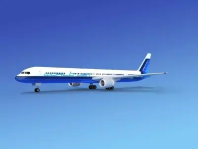 Boeing 757-300 World Jet 3D model