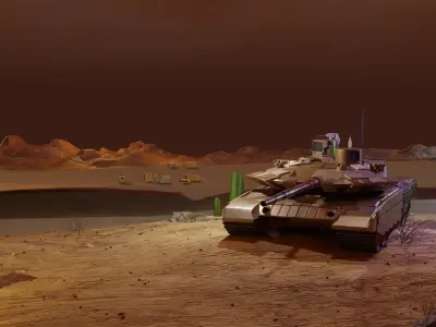 T-90MS Tank Free 3D model