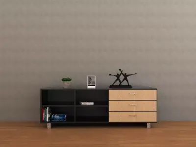 TV cabinet- Modular Furniture - Jakin Sideboard Free 3D model