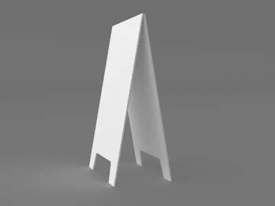 a board  Free low-poly 3D model