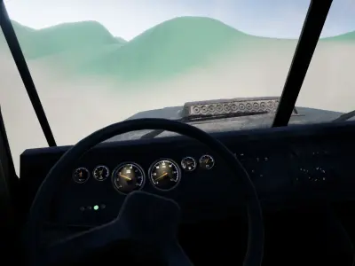 Military Truck Low-poly 3D model