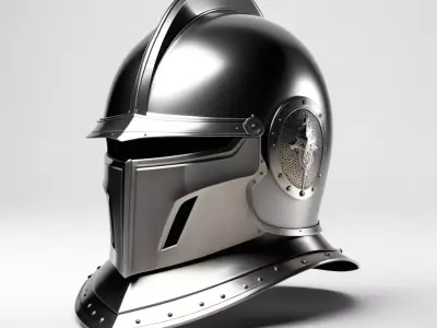 Medieval Knight Helmet 3D Model 3D model purchase