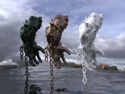 Nano Military gaunlet 3D model