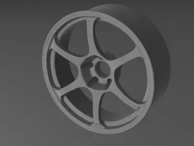 ADVAN RGII Rims Free low-poly 3D model