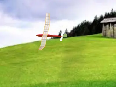 Glider model plane balsa wood Free 3D model