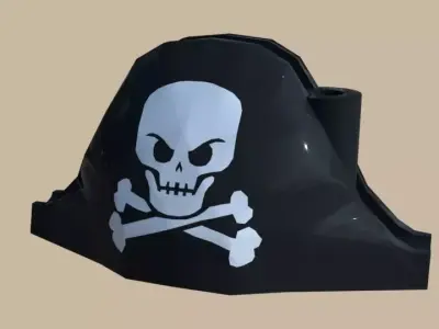 lego pirate hat Free 3D model