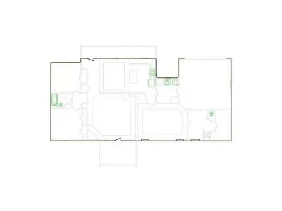 Detailed Exterior Sketch by Interior - 2001-2500 SF - Xactimate 3D model