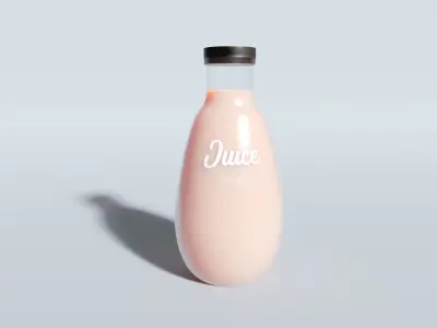 Juice Bottle 3D model