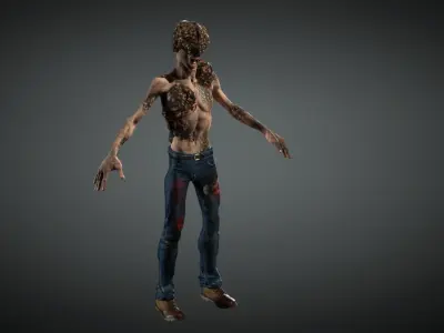 Infected  Low-poly 3D model