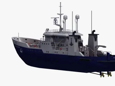 Fisheries Protection Vessel 3D model
