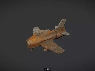 Spacecraft Jet aircraft plane 3dmodel 17 3D model