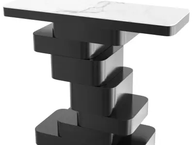 Recrangle Shape Contemporary Console Table Free 3D model