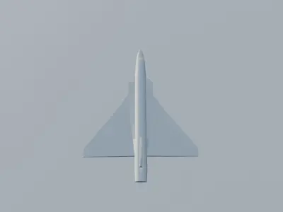 Long range supersonic bomber Nu-22 3D print model