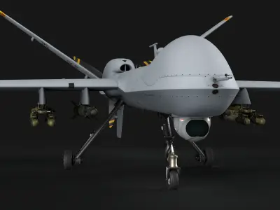 General Atomics MQ-9 Reaper 8K Drone 3D model