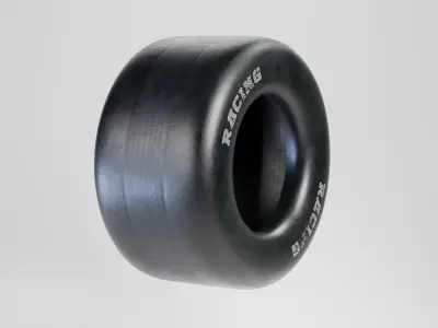 Drag race wheel - Free 3D model