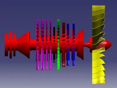 jet engine propeller 3D print model
