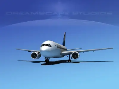 Boeing 767-200ER Ansett 3D model